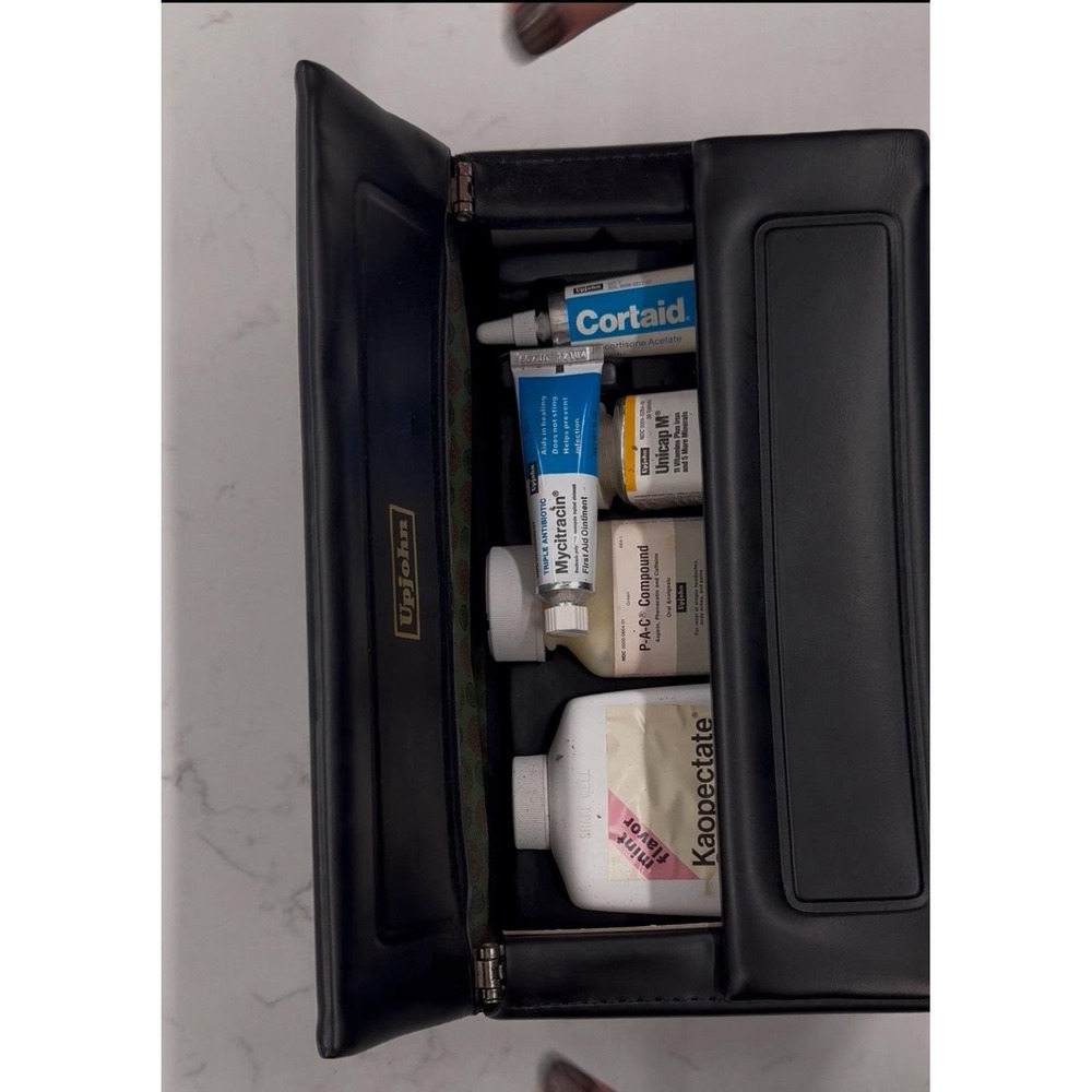 Vintage Upjohn Doctor's Travel Medical Kit – Pharma Sample Case w/ Og Packaging - Picture 5 of 11